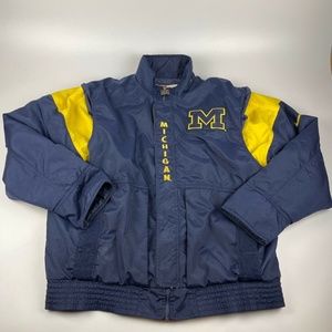 Vintage Nike Team Men's XL University of Michigan Wolverines Puffer Jacket Coat